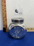Colored Glass Jar