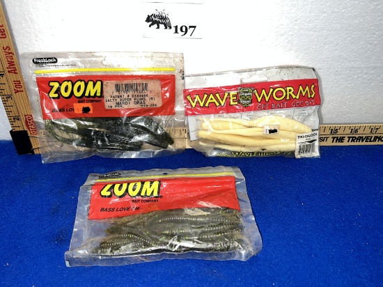 Fishing Worms lot - new