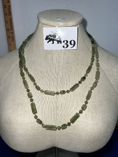Green Beaded Necklace