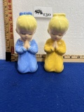 Vtg Pair Ceramic Child's Prayer Figurines