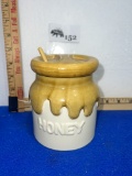Vtg Ceramic Honey Pot w/ Lid