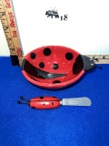 BW Ladybug Dip Bowl w/ Spreader