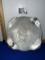 Vtg Trade Continental Mark Hand Wrought Silverlook 721 Tray w/ Leaf Handles 8