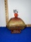 Vtg Amberina Glass Pedestal Candy Dish