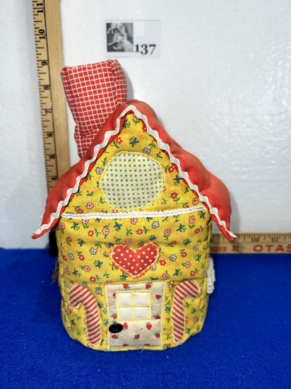 Vtg Fabric House Toaster Cover