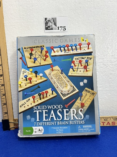 Solid Wood Teaser Brain Buster Games