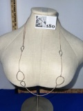 Silver/Rose colored Necklace