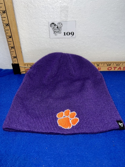Clemson Tigers Top of the World EZDUZIT Knit Beanie