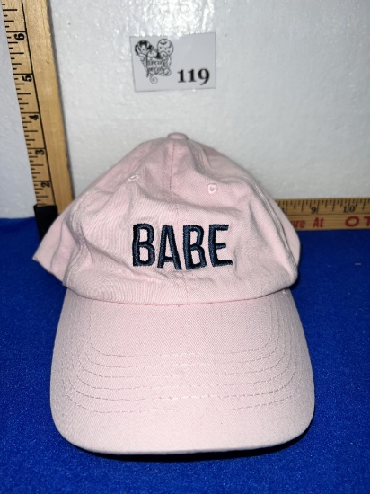 Pink BABE baseball cap from Swish beverages