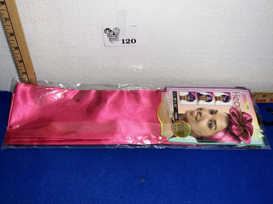 Pink Silk Head Wrap - new