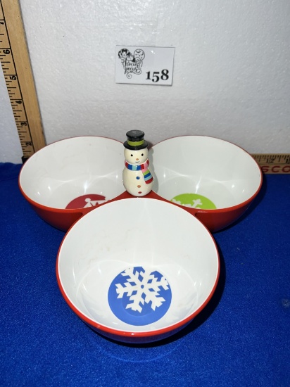 Plastic Christmas Snack Tray