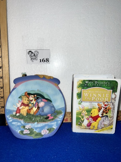 Bradford Disney Winnie the Pooh Month Hanging Plate & 96 McDONALD'S " WINNIE THE POOH " MOVIE FIGURI