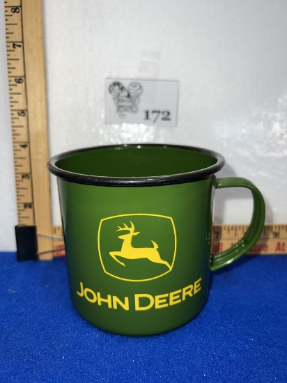John Deere Logo Enamel Mug