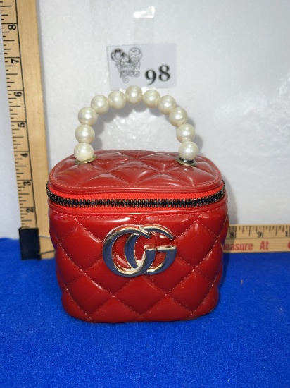 Mini Red Gucci-inspired mini bag