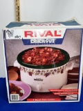 Vintage Rival 5 Quart Crock Pot Slow Cooker