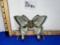Vtg Brass Butterfly Wall Hanger