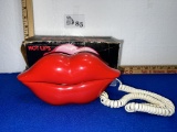 Vintage 80s Red Lips Telemania Phone