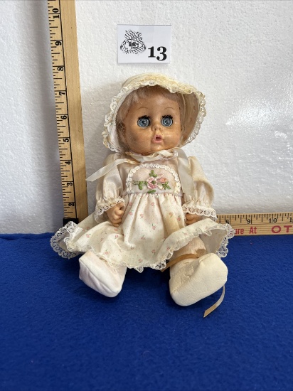 Vtg Porcelain Baby Doll