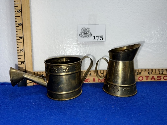 Hailey Brass mini Watering Can & Mini Pitcher