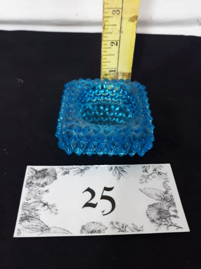 Vintage Blue Hobnail Ashtray