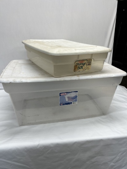 (2) Sterilite Storage Totes (Local Pick Up Only)