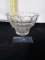 Clear Glass Candle Holder or small trinket dish