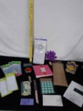 Misc lot, pads, tape, book markers, etc