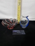 Vintage Colored Glass Lot, Qty: 2