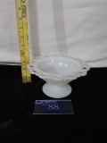 Vintage White  Glass Bowl