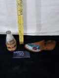 Sand in a Bottle, Shoe Horn with painted scene