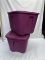 (2) HOMZ MainStays 18 Gallon Totes with Lids (Purple)(Local Pick Up Only)