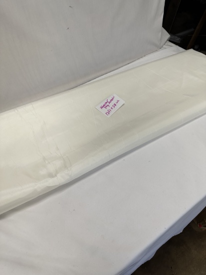 12 Foot X 58 Inch Heavy Polyester Flag Material/Fabric (White)