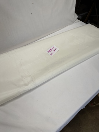 12 Foot X 58 Inch Heavy Polyester Flag Material/Fabric (White)