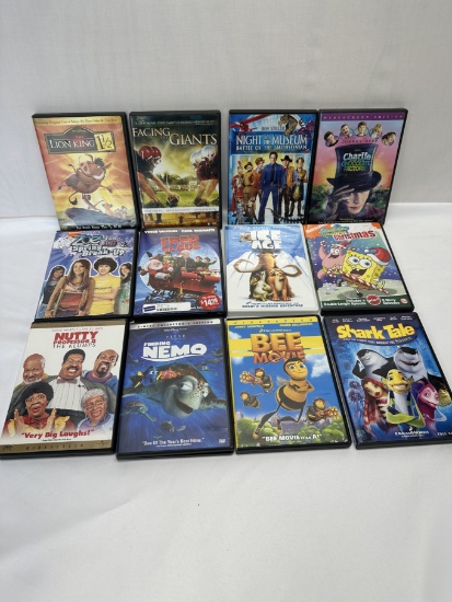 (12) DVDs/Kids DVDs
