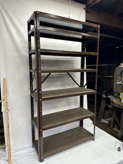 Approx 57 Inch Tall Metal Storage Rack (Local Pick Up Only)