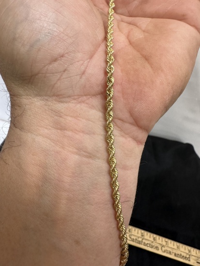 Markd 10 KT Gold Rope Bracelet