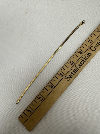 Marked 14K GE B. C. Lind Herringbone Bracelet
