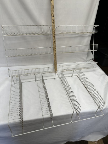 (3) Hanging Metal Spice Racks/Organization Racks