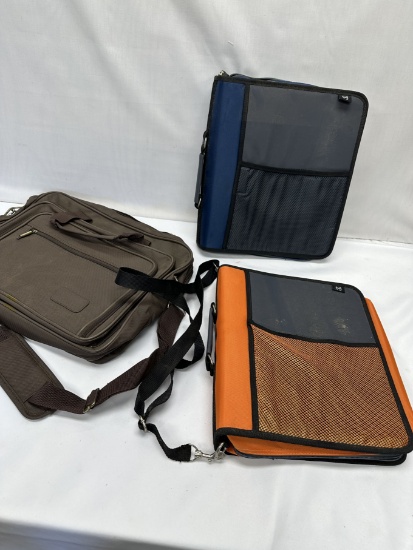 Box Lot/3 Ring Binder Padfolios, ETC