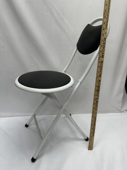 White Folding Metal Chair