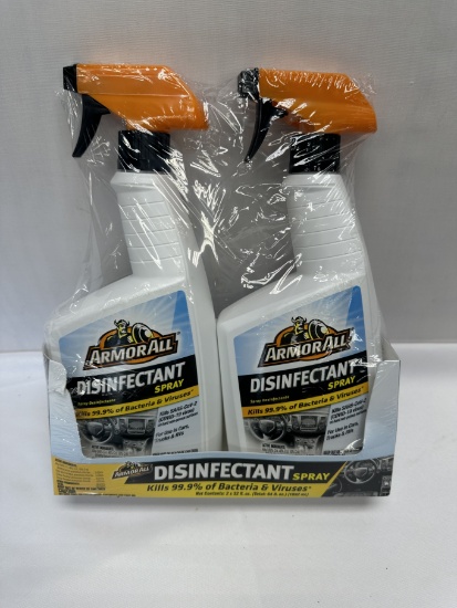 (2 Pack) Armor All Disinfectant Spray (64 OZ Total)