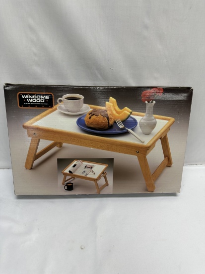 Winsome Wood Flip Top Beechwood Bed Tray