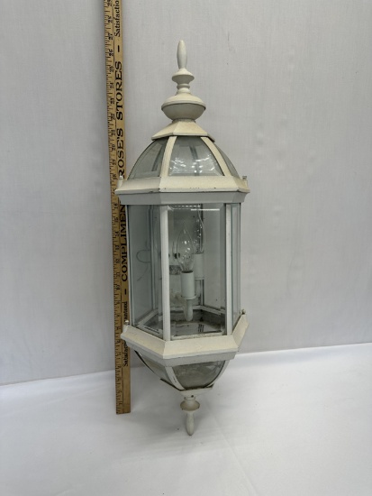 Approx 27 Inch Tall 3 Bulb Outdoor Light with Bracket (Local Pick Up Only)