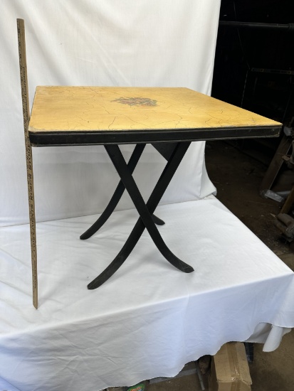 Approx 28 Inch Tall/27 Inch Square Vintage Table (Local Pick Up Only)