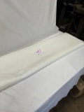 12 Foot X 58 Inch Heavy Polyester Flag Material/Fabric (White)