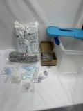 Small Tote Full of Stuff/Durable Tubing, Tub, ETC