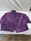 Nice Purple Ba'Gatelle Size 2X Ladies Leather Coat/Jacket