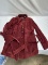 Nice Burgandy/Red Valerie Separates Size XL Ladies Leather Coat/Jacket