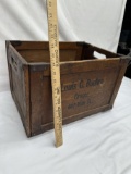 Vintage Wooden Advertisement Décor Crate (Local Pick Up Only)