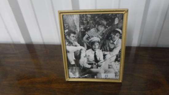 andy griffith photo, framed image from the famous comdey tv show andy griffith